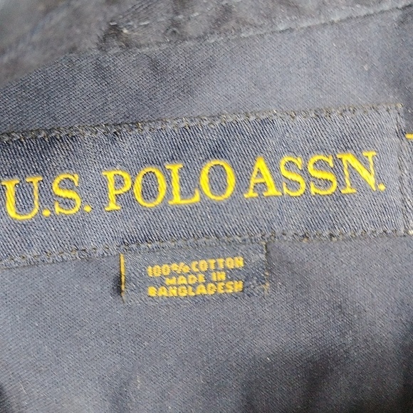 U.S.Polo Assn men's navy blue long sleeved button down shirt size medium - Picture 2 of 10